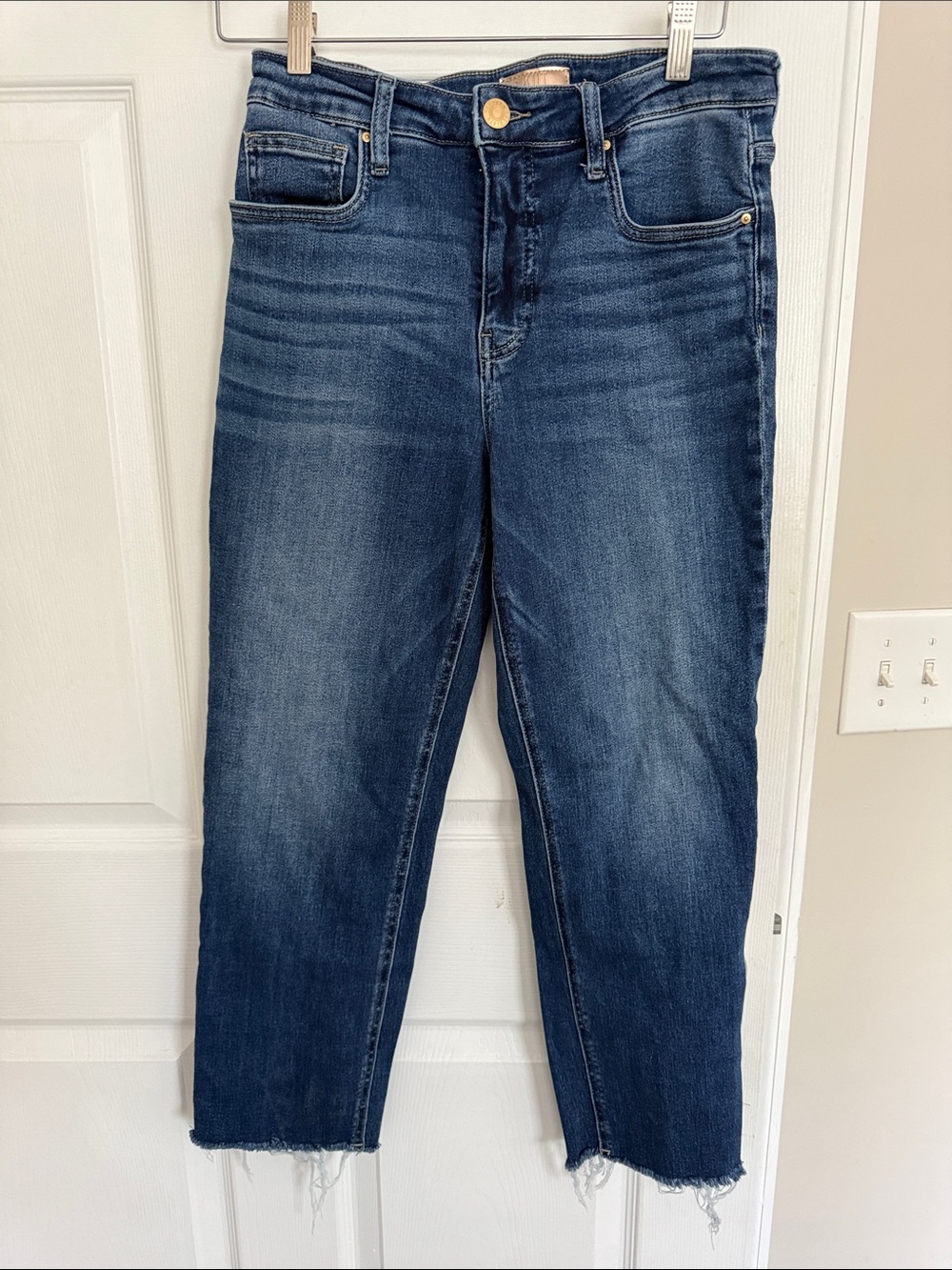 Kut from the Kloth Dark Blue Cropped High-Rise Jeans